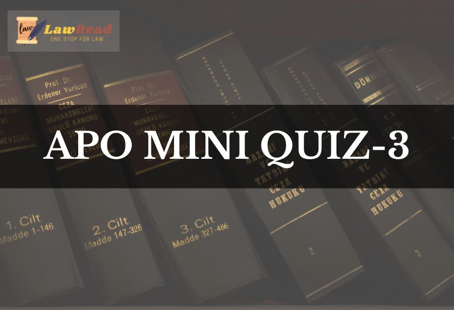 APO Mini Quiz 3