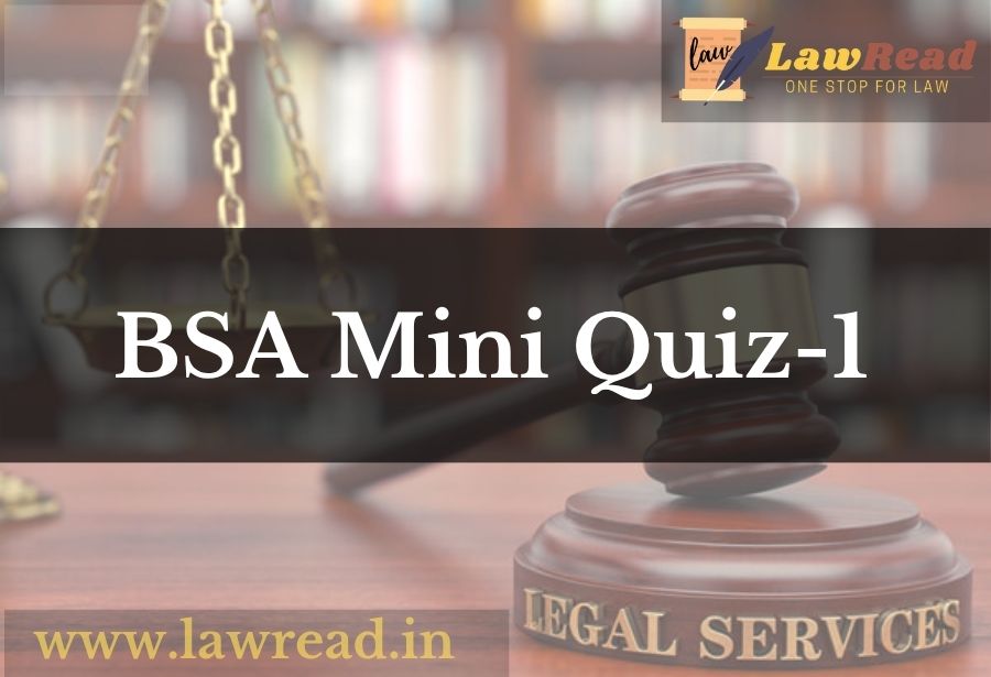 BSA Mini Quiz 1
