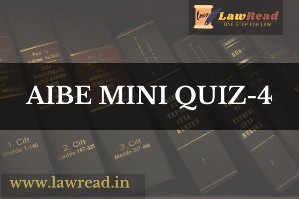 AIBE Mini Quiz 4