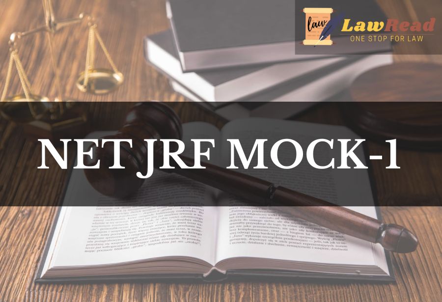 NET JRF MOCK 1