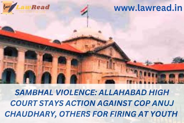 Sambhal violence: Allahabad High Court stays action against cop Anuj Chaudhary, others for firing at youth