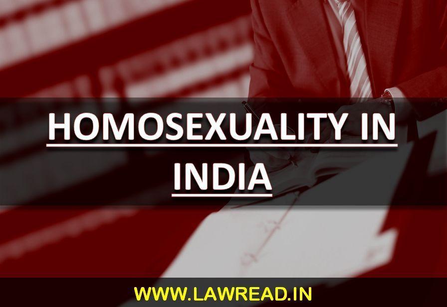 HOMOSEXUALITY IN INDIA