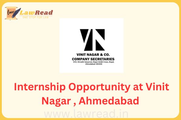 Internship Opportunity at Vinit Nagar , Ahmedabad