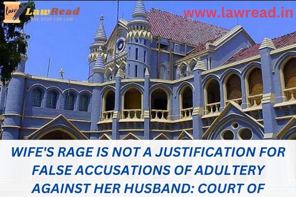 Wife's rage is not a justification for false accusations of adultery against her husband: Court of Madhya Pradesh High