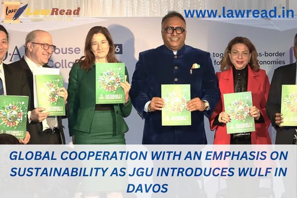 Global cooperation with an emphasis on sustainability as JGU introduces WULF in Davos
